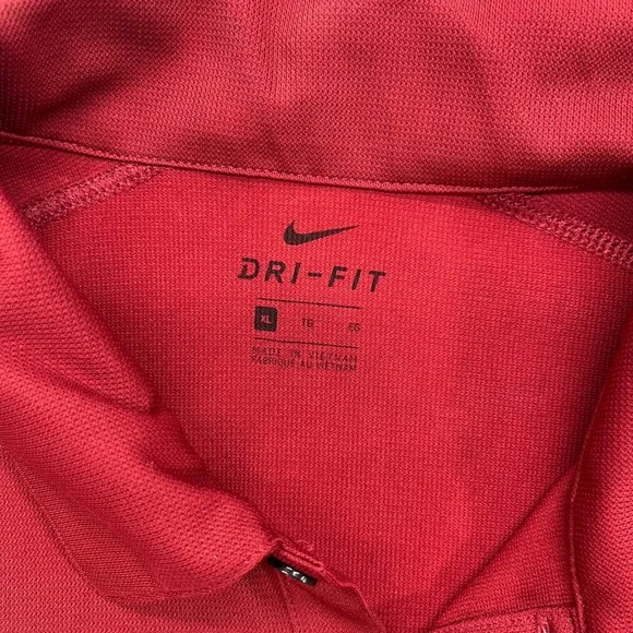 Wyoming Whiskey Nike Mens XL Dri-FIT Polo Shirt Red Golf Performance - Picture 3 of 8